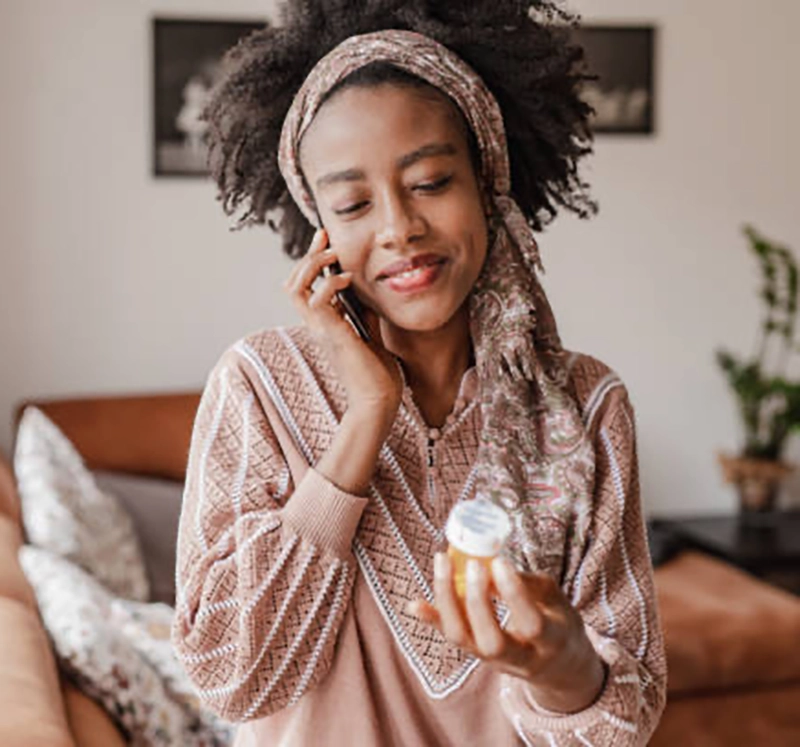 Patient on call with provider