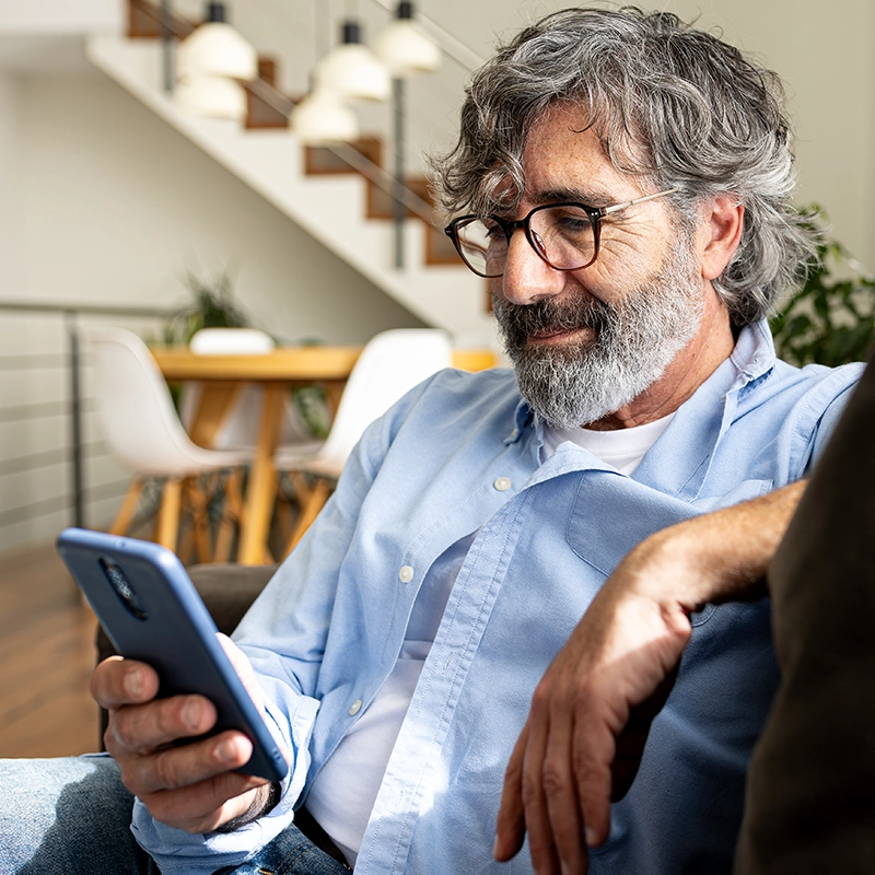 Man talking to doctor